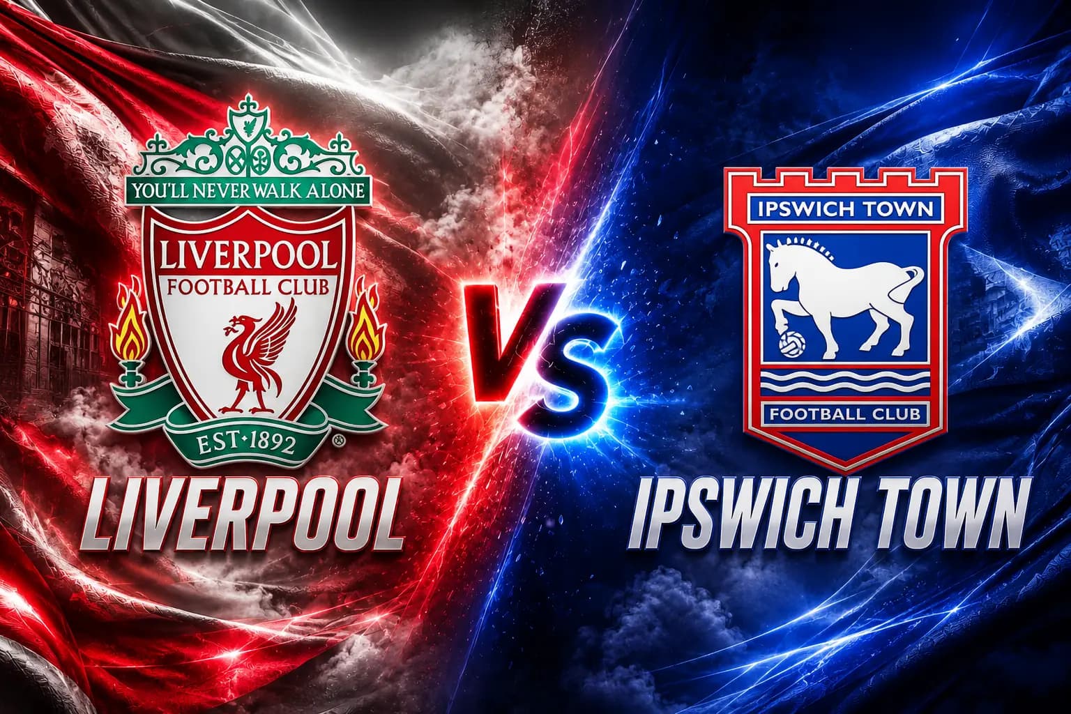 Liverpool prepare to face Ipswich Town in their Premier League match at Portman Road.