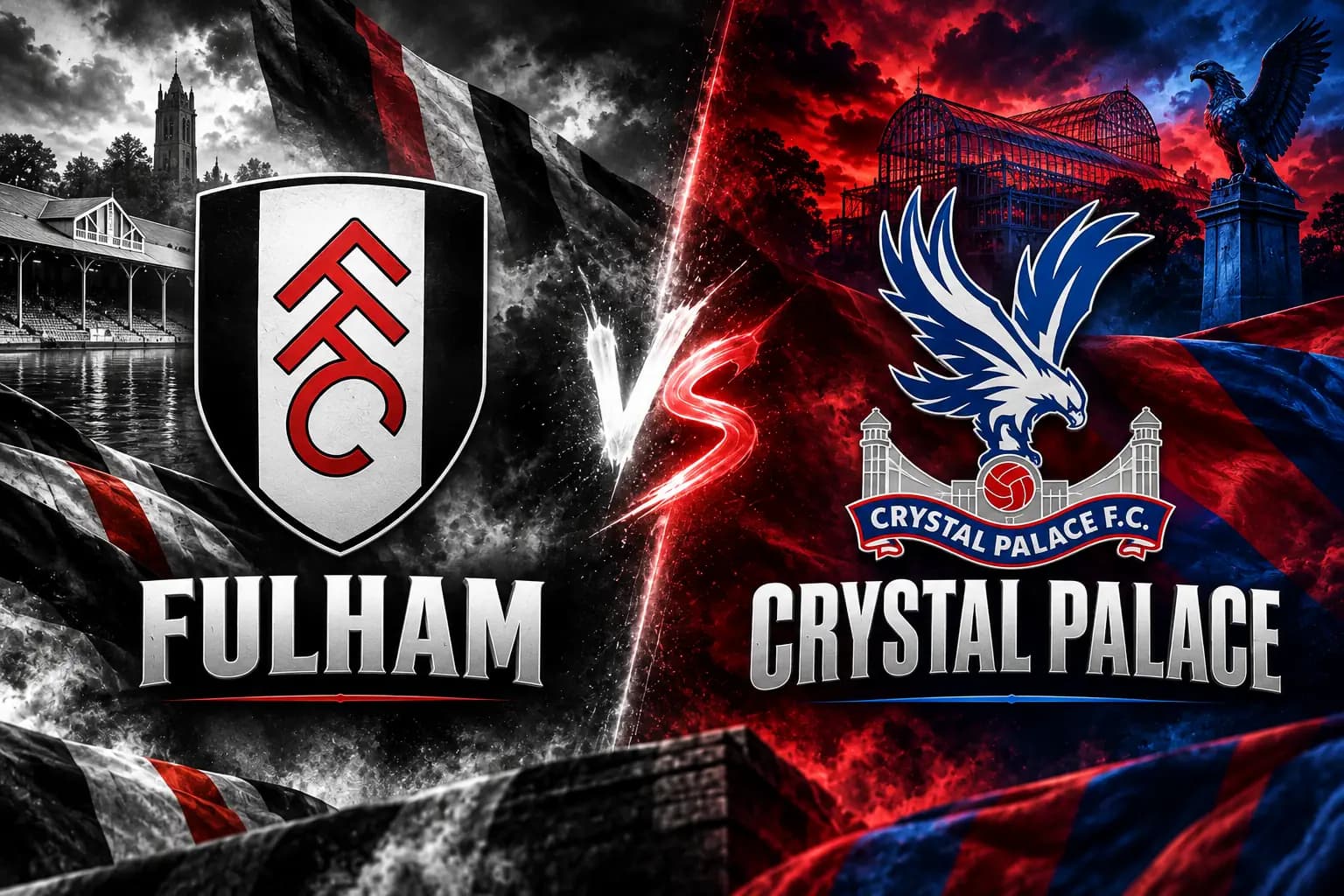 Fulham prepare to face Crystal Palace in their Premier League match at Craven Cottage.